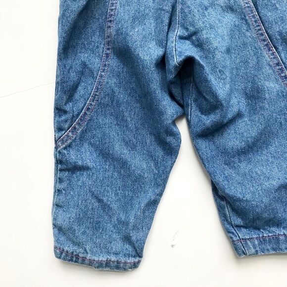 Vintage Little Levis pink label denim overalls 24m - Picture 8 of 10